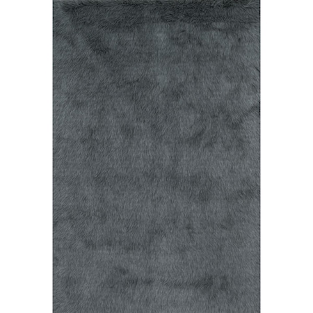 Loloi 1 Ft. 6 In. X 1 Ft. 6 In. Danso Shag Rug - Graphite DANSDA-09GT00160S
